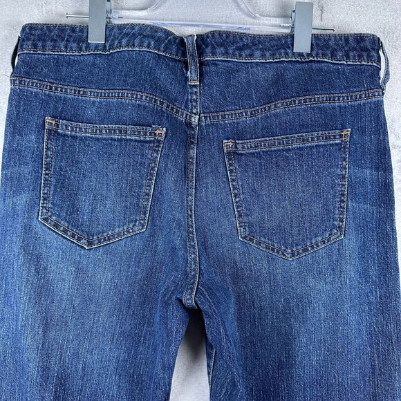 Universal Thread Women's Taper Leg Jeans Raw Hem Stretch Blue Size 12/31R - Picture 3 of 11